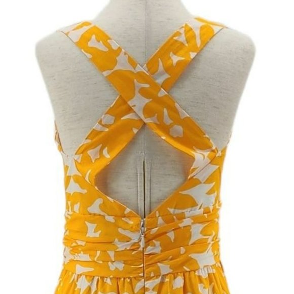 NWT Anthropologie Whit Two Petite Helenium Cut Out Midi Floral Dress Womens 2P - Picture 8 of 12